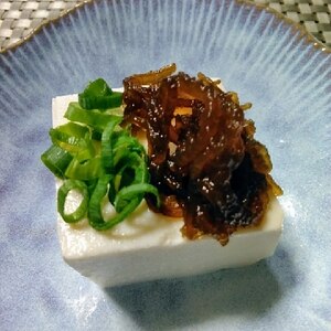 手作りポン酢をかけて冷奴